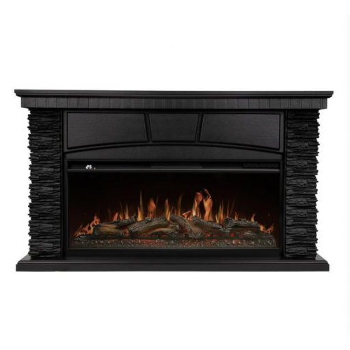 Каминокомплект: Очаг Royal Thermo Аврора RTFP/P-AR40LS, портал Порто 42/40/36 камень черный